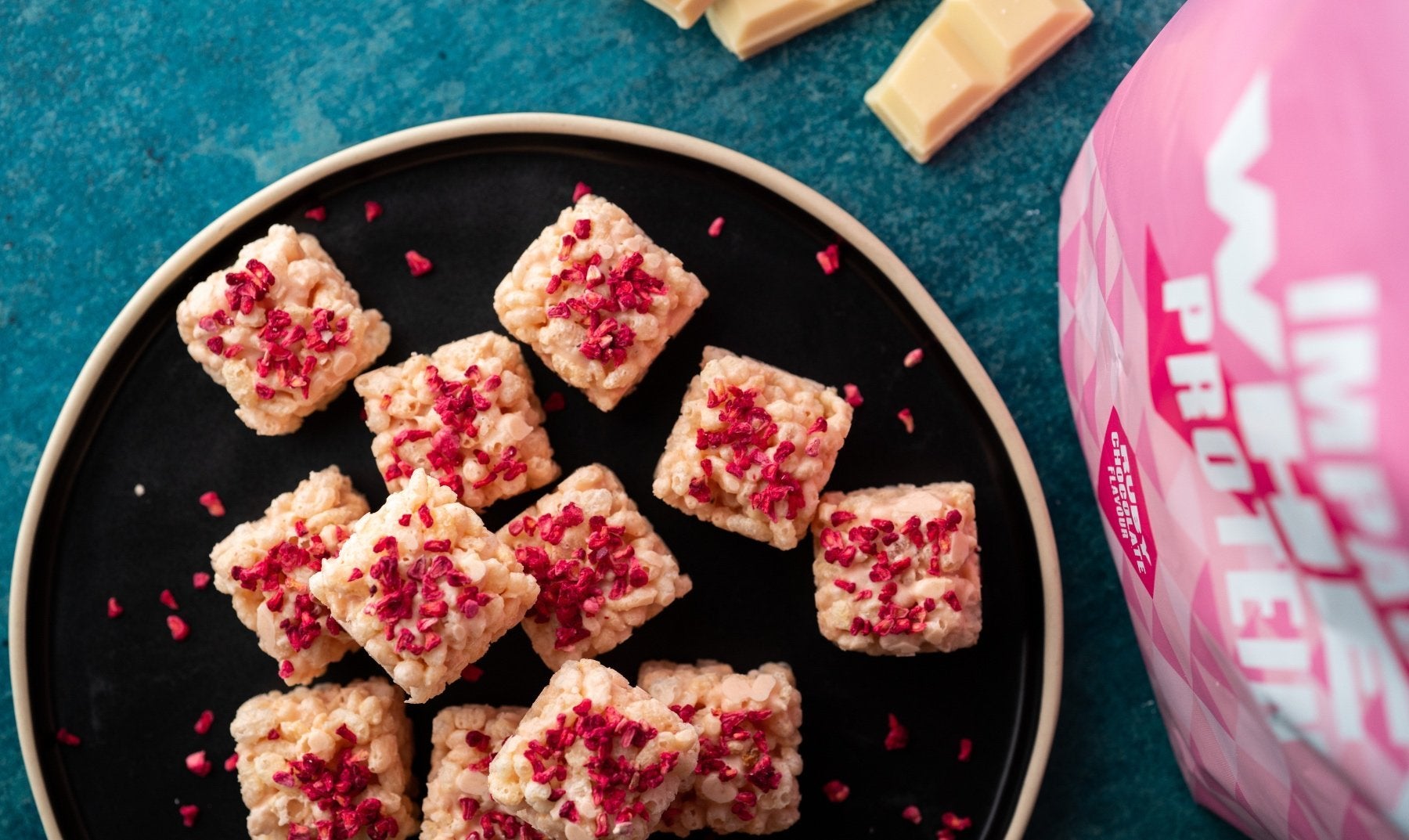 Ciasteczka Rice Crispy o Smaku Czekolady Różowej