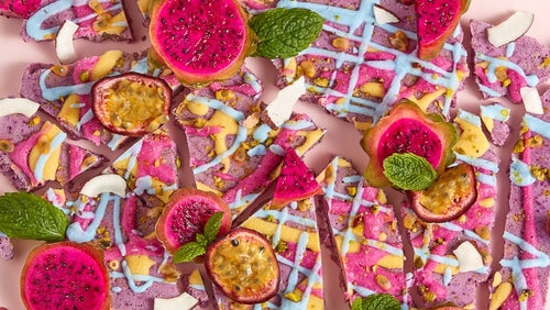 Białkowy Unicorn Bark z Mrożonego Jogurtu