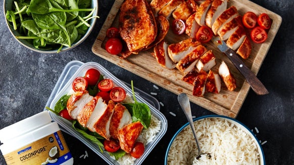 Chicken Meal Prep | Barbecue Chicken & Rice