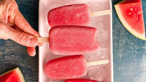 Clear Vegan Protein Watermelon Ice Lollies