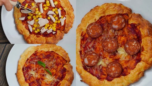 Air Fryer Pizza 3 Ways