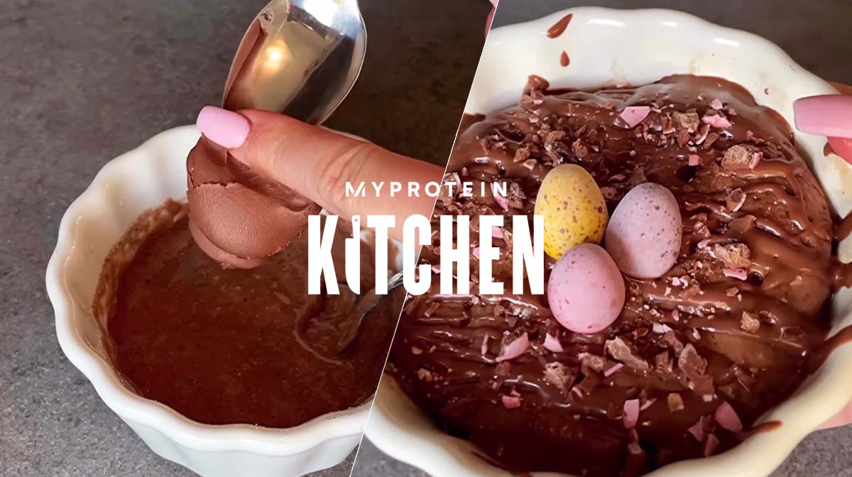 Chocolate Egg Protein Mug Cake