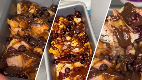Croissant Bake With Protein-Packed Vimto® Custard