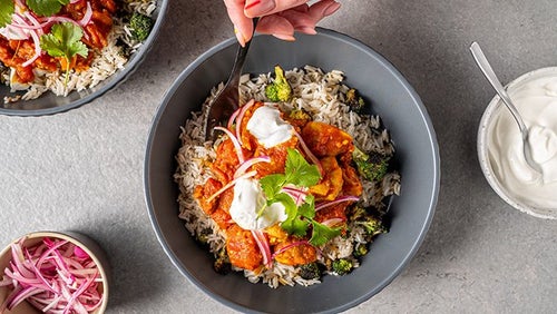 Easy Chicken Curry With Broccoli Rice