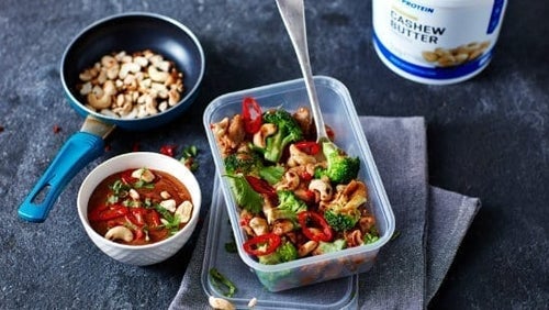 One-Tray Cashew Chicken | 4-Day Chicken Meal Prep Recipe
