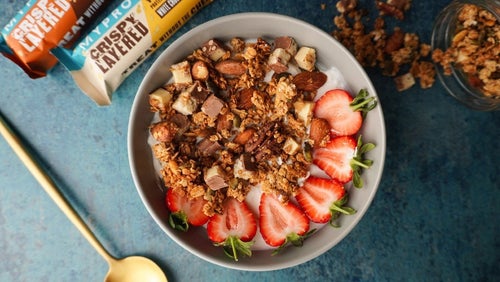 Crispy Layered Bar Granola | Homemade Protein Granola Recipe