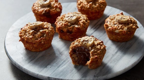 Banánové muffiny plnené čokoládou | Zdravý a chutný snack