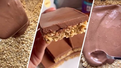 Enkla Proteinflapjacks med choklad
