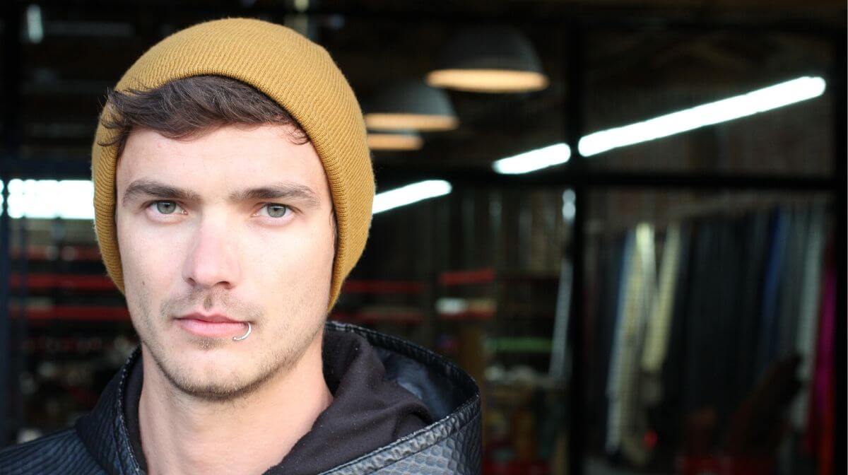 A man who has shaved around his lip piercing | Gillette UK
