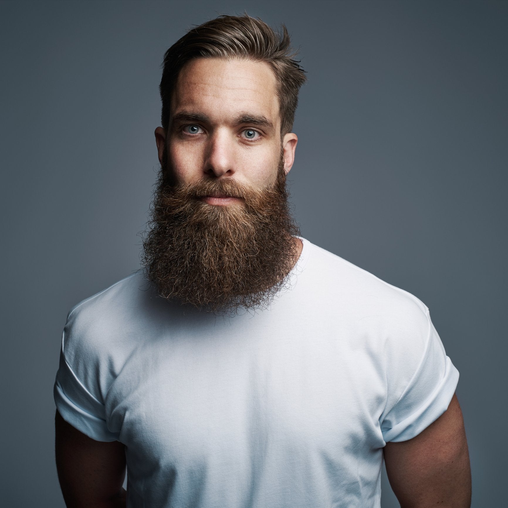 Man with long bushy washed beard