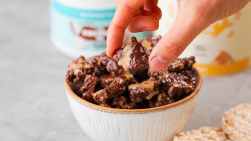 Virale Chocolade Rijstcake Bites