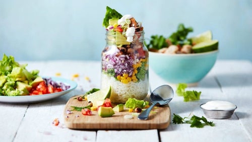 Koolhydraatarme Burrito Jars | 4- Day Meal Prep