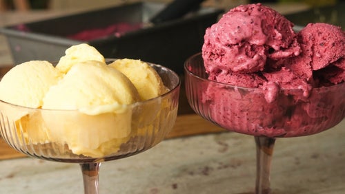Proteinový mražený jogurt na 2 způsoby