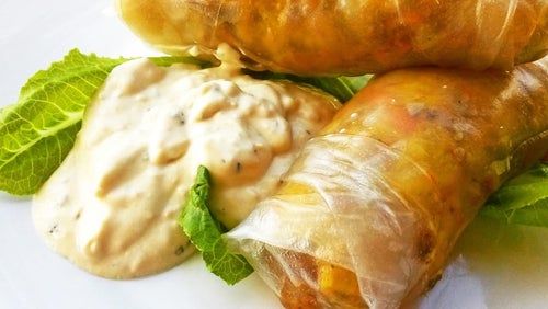 Recept: Jarní závitky s jogurtem
