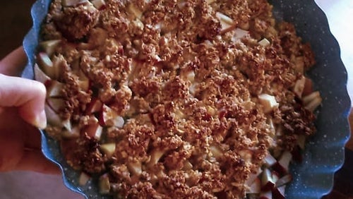 Recept: Švestkový crumble