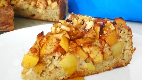 Recept: Ovesný jablkový koláč