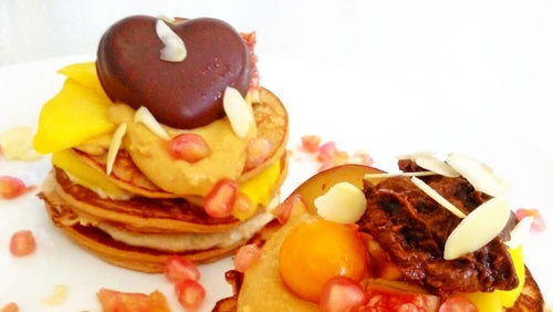 Recept: Valentýnské lívance