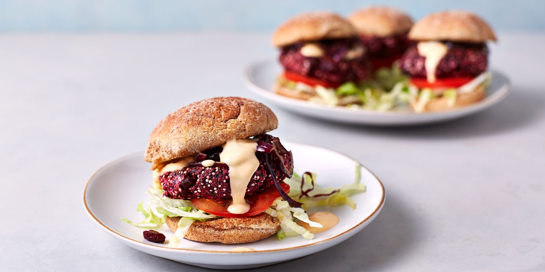 BBQ burgery z červené řepy hotové za 15 minut