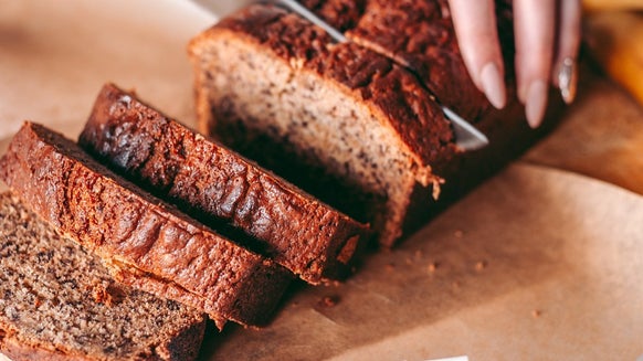 Recept na proteinový banánový chlebíček