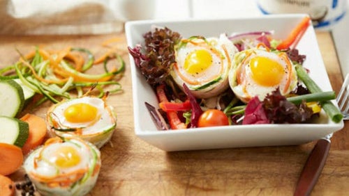 Low-Carb slané vaječné košíčky | Recept na snídani & oběd