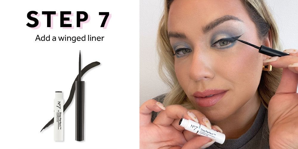 Woman with liner in front of her eye