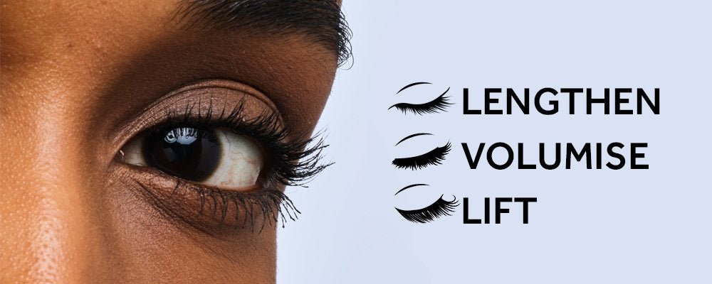 Close up of woman with lash illustrations