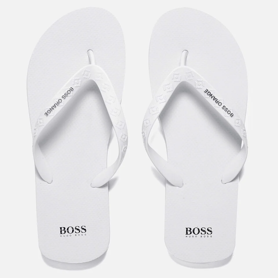 Leather Sandals Mens Hugo Boss Slippers Sale BOSS Orange