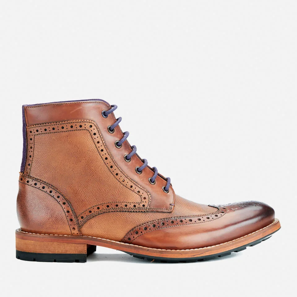 Brogue Boots Mens Dress Boots Tan Ted Baker Men's Sealls3