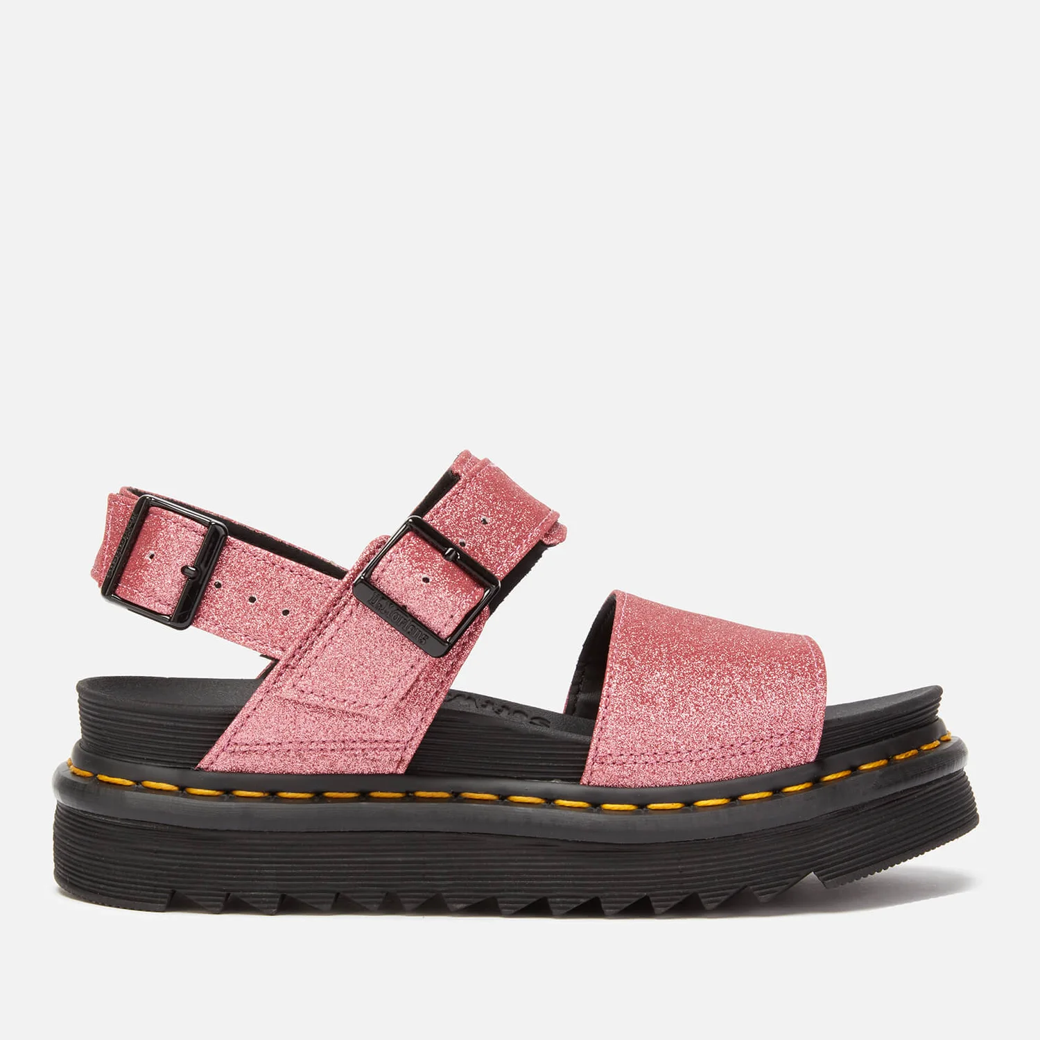 Platform Sandals Voss Pink Dr Martens Voss Fluffy Faux Fur