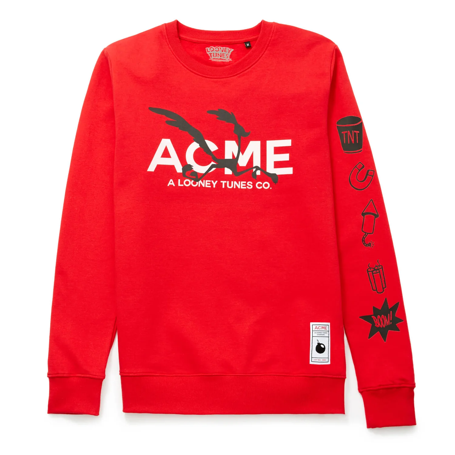Looney Tunes ACME Capsule Road Runner Silhouette Sweatshirt - Red