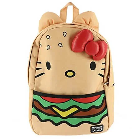 hello kitty mustache backpack Pink Western All-over Print With cute embroidered face details Loungefly Sanrio Sanrio Hello Kitty