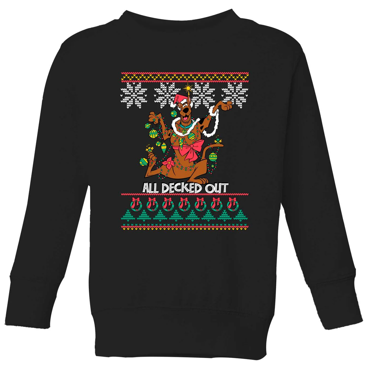 Scooby Doo All Decked Out Kids' Sweatshirt - Black