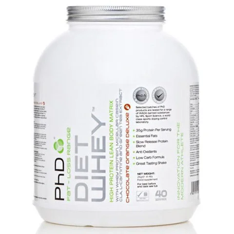 PhD Nutrition Diet Whey 2kg - Chocolate Orange, Tub, 2kg | LOOKFANTASTIC PhD Nutrition Diet Whey 2kg - Chocolate Orange, Tub, 2kg | LOOKFANTASTIC