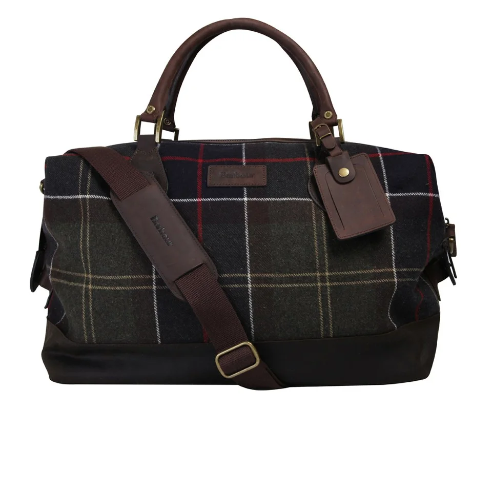 Barbour shadow tartan explorer holdall bag Clearance