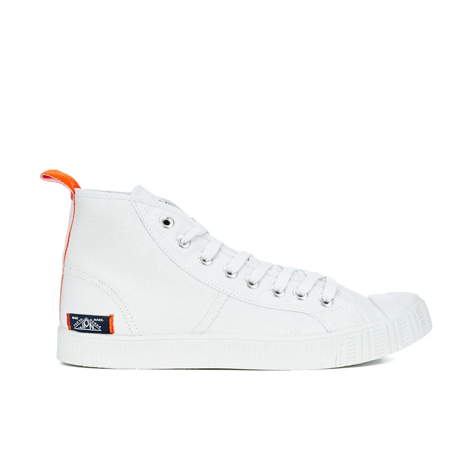 Superdry Men's Super Sneaker High Top Trainers White Allsole