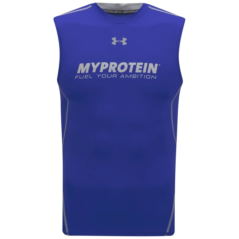 Under Armour Men's HeatGear Sleeveless Compression Shirt Royal