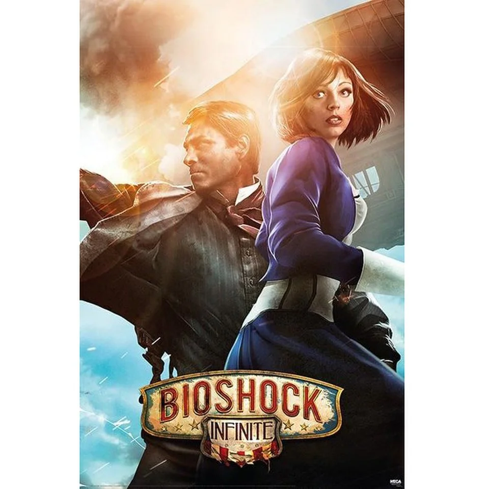 Poster BioShock Infinite - Booker E Elizabeth - 60x90 Cm Circa (24x36) - Senza Cornice