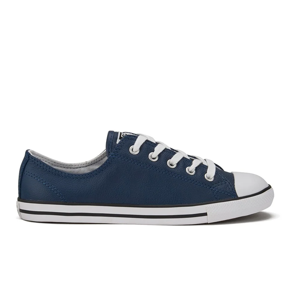 Leather Trainers Ladies Navy Leather Converse Converse Store