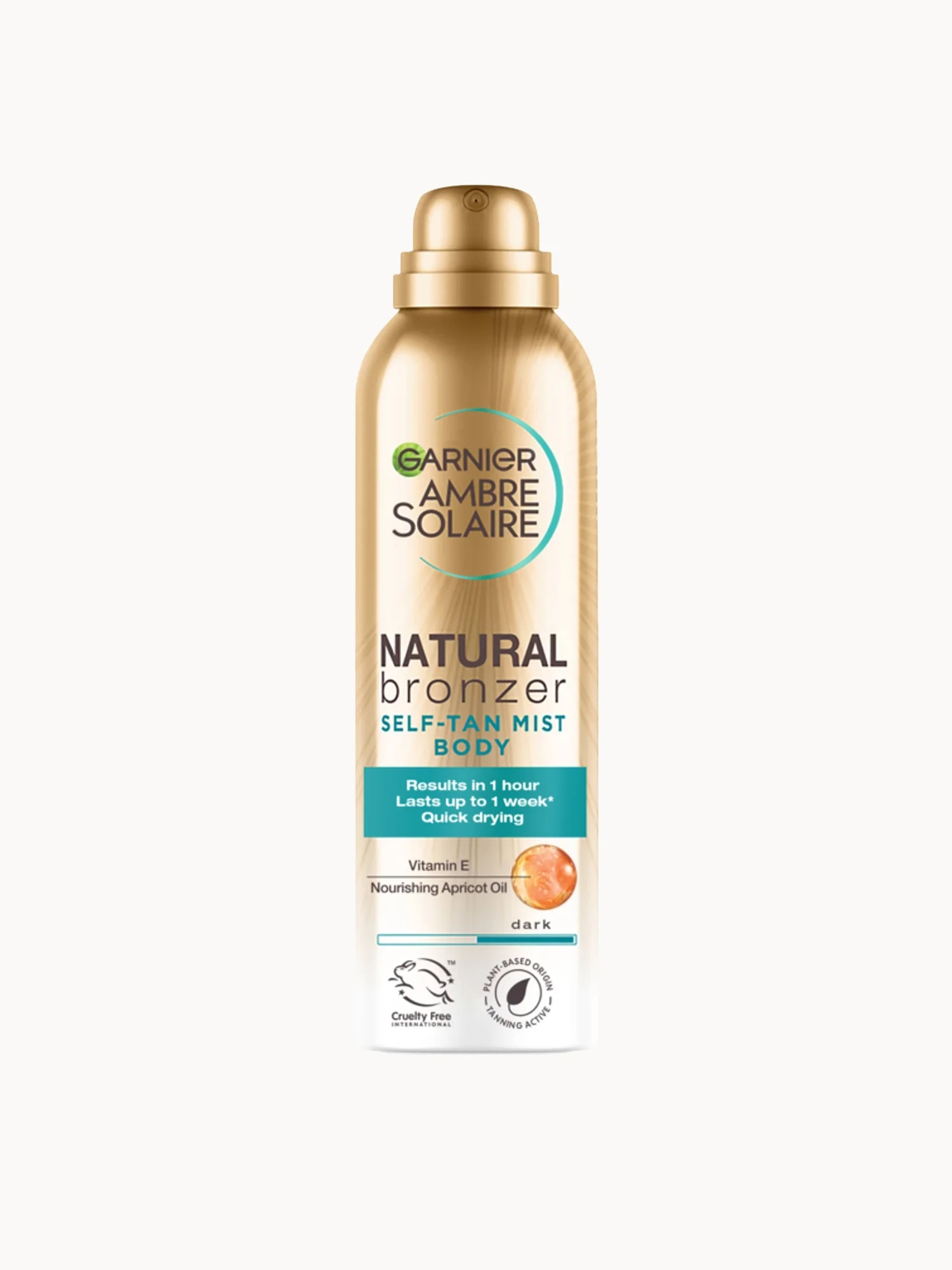 Ambre Solaire Natural Bronzer Quick Drying Self Tan Body Mist Dark 150ml