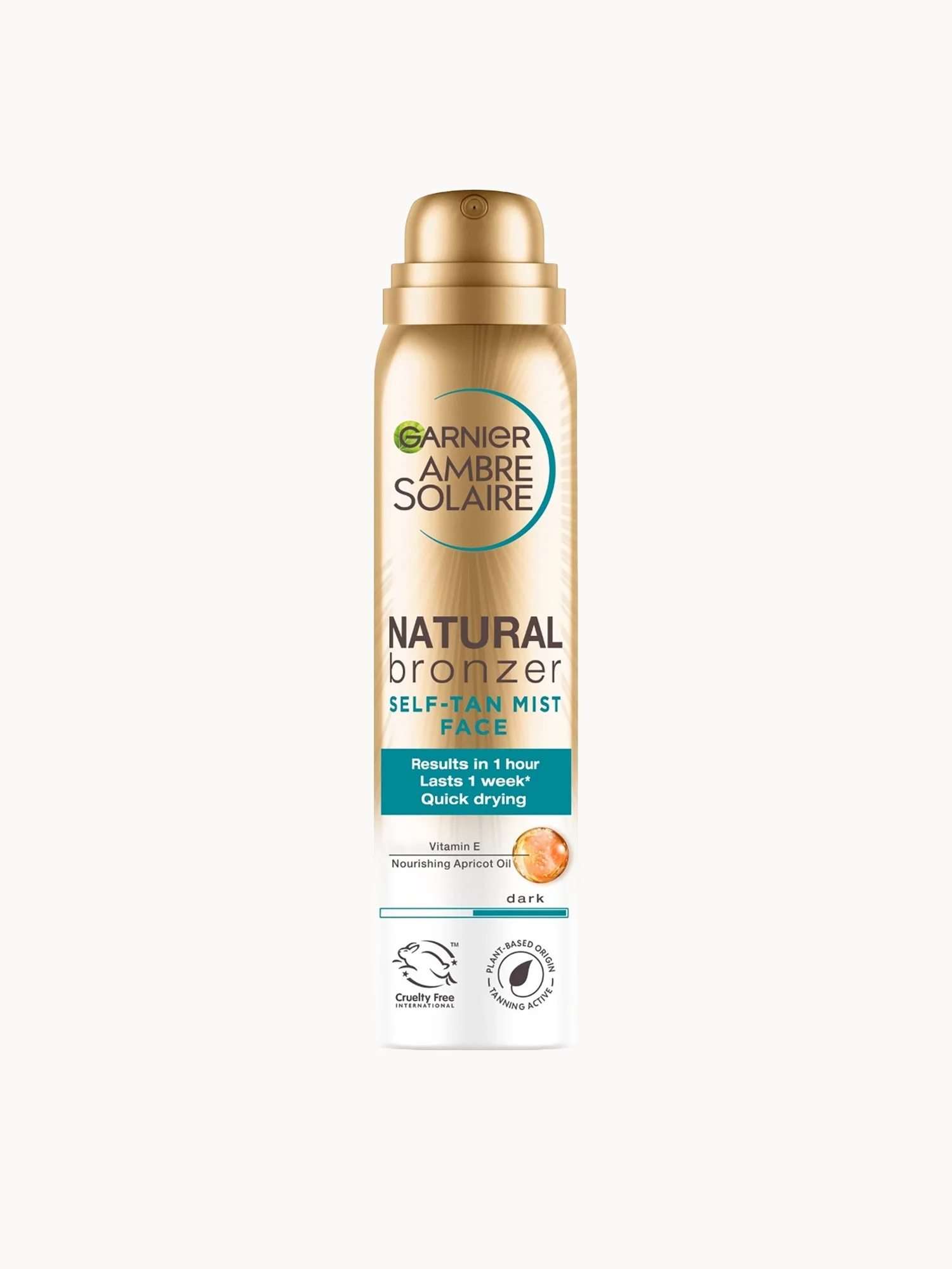 Ambre Solaire Natural Bronzer Quick Drying Dark Self Tan Face Mist 75ml