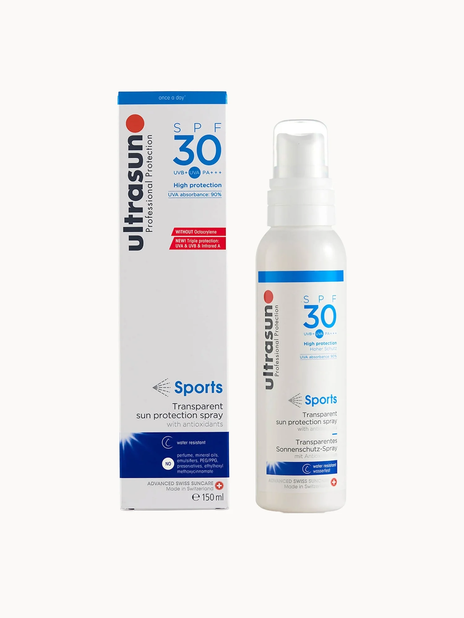 Ultrasun Clear Spray SPF 30 - Sports formula (150ml)