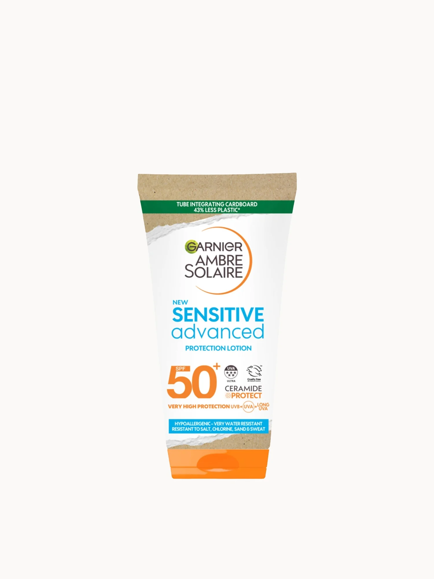 Garnier Ambre Solaire SPF 50+ Sensitive Advanced Hypoallergenic Sun Cream, Travel Size, 50ml