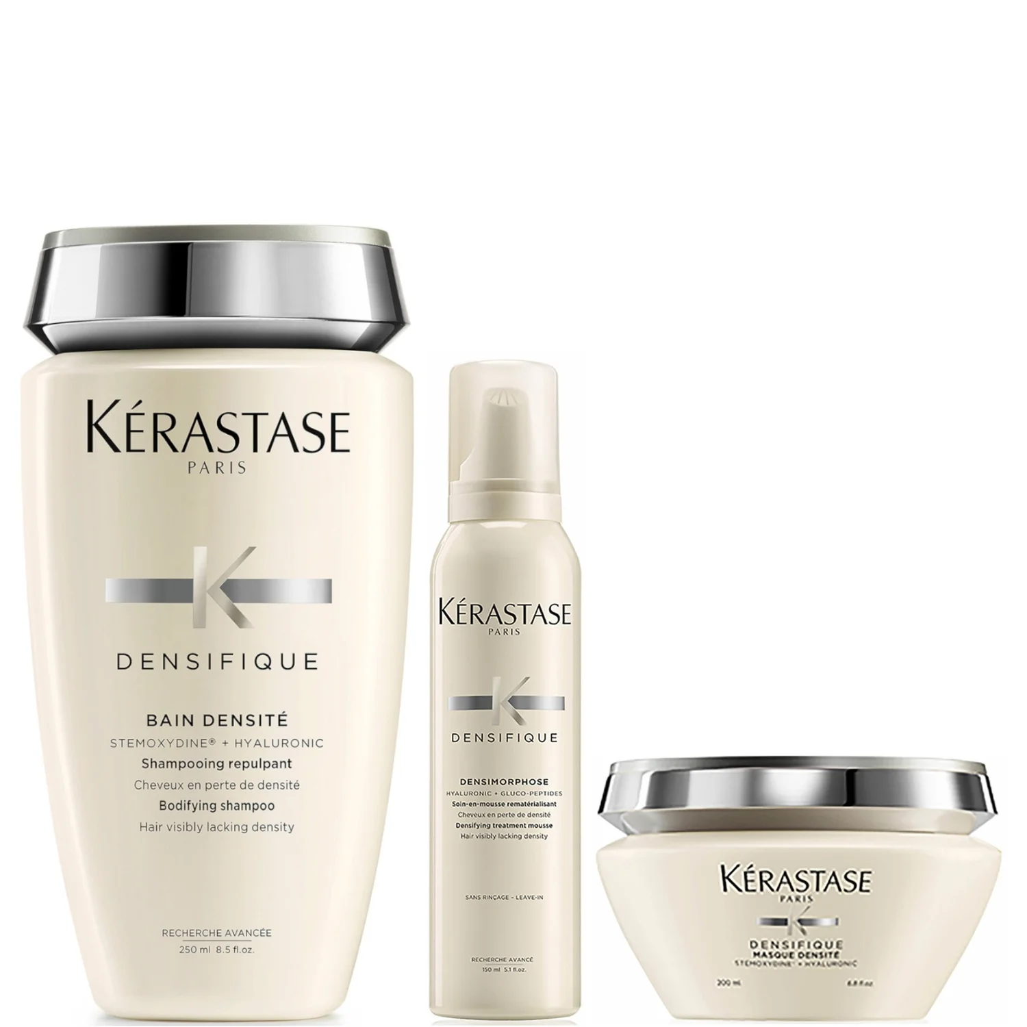 Kérastase Densifique Bain Densite (250ml) Masque Densite (200ml) and Mousse Densimorphose