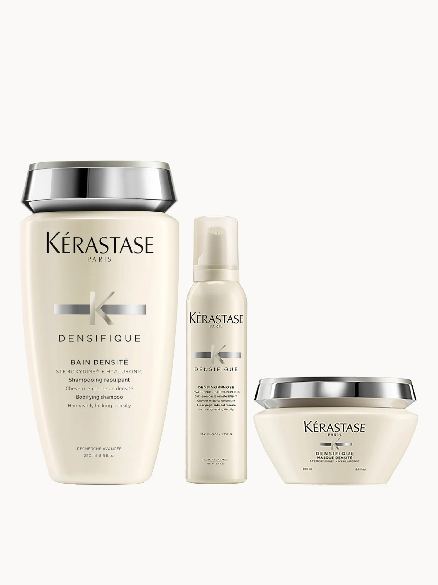 Kérastase Densifique Bain Densite (250ml) Masque Densite (200ml) and Mousse Densimorphose