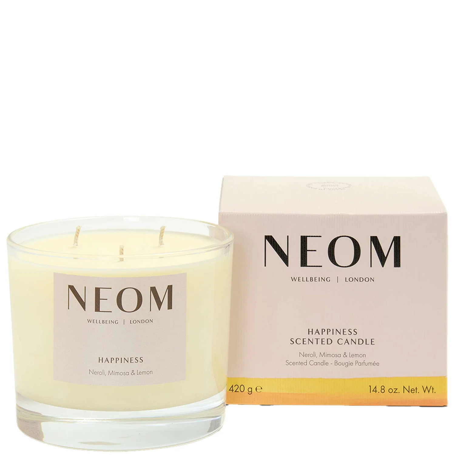 Neom Wellbeing London Scent To Make You Happy Happiness Scented Candle (Travel) 75g