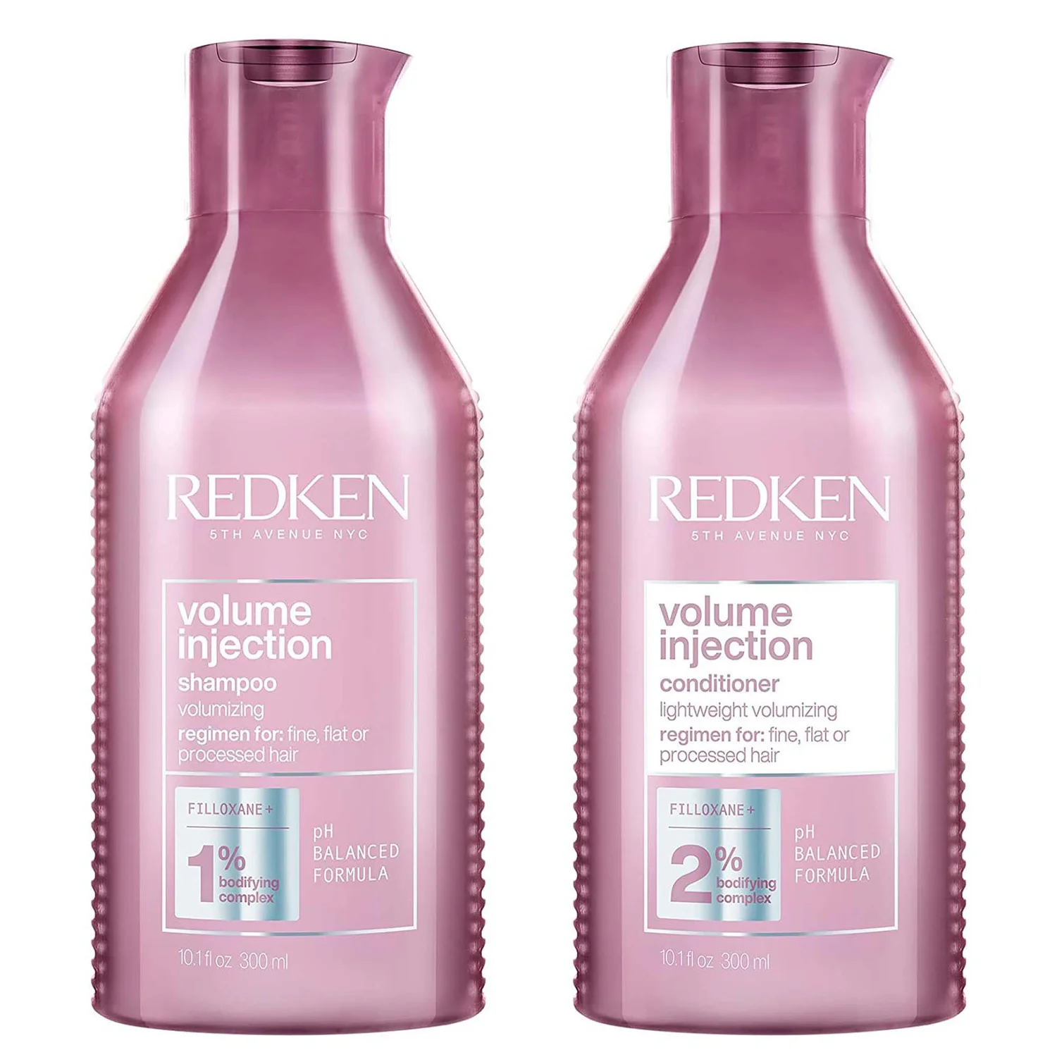 Redken Volume Injection Shampoo 300ml and Volume Injection Conditioner 250ml Duo