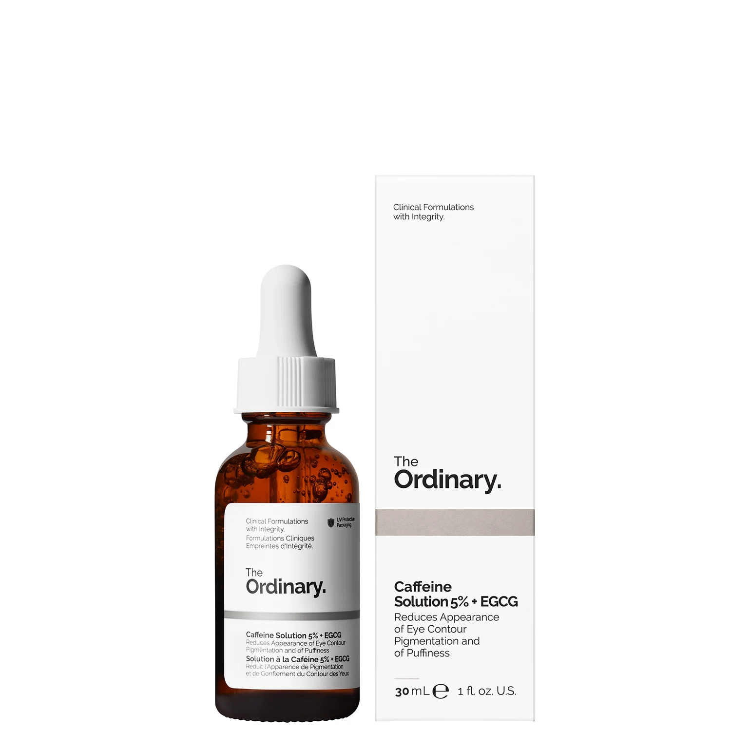 The Ordinary Caffeine Solution 5% + EGCG Depuffing and Brightening Eye Serum 30ml