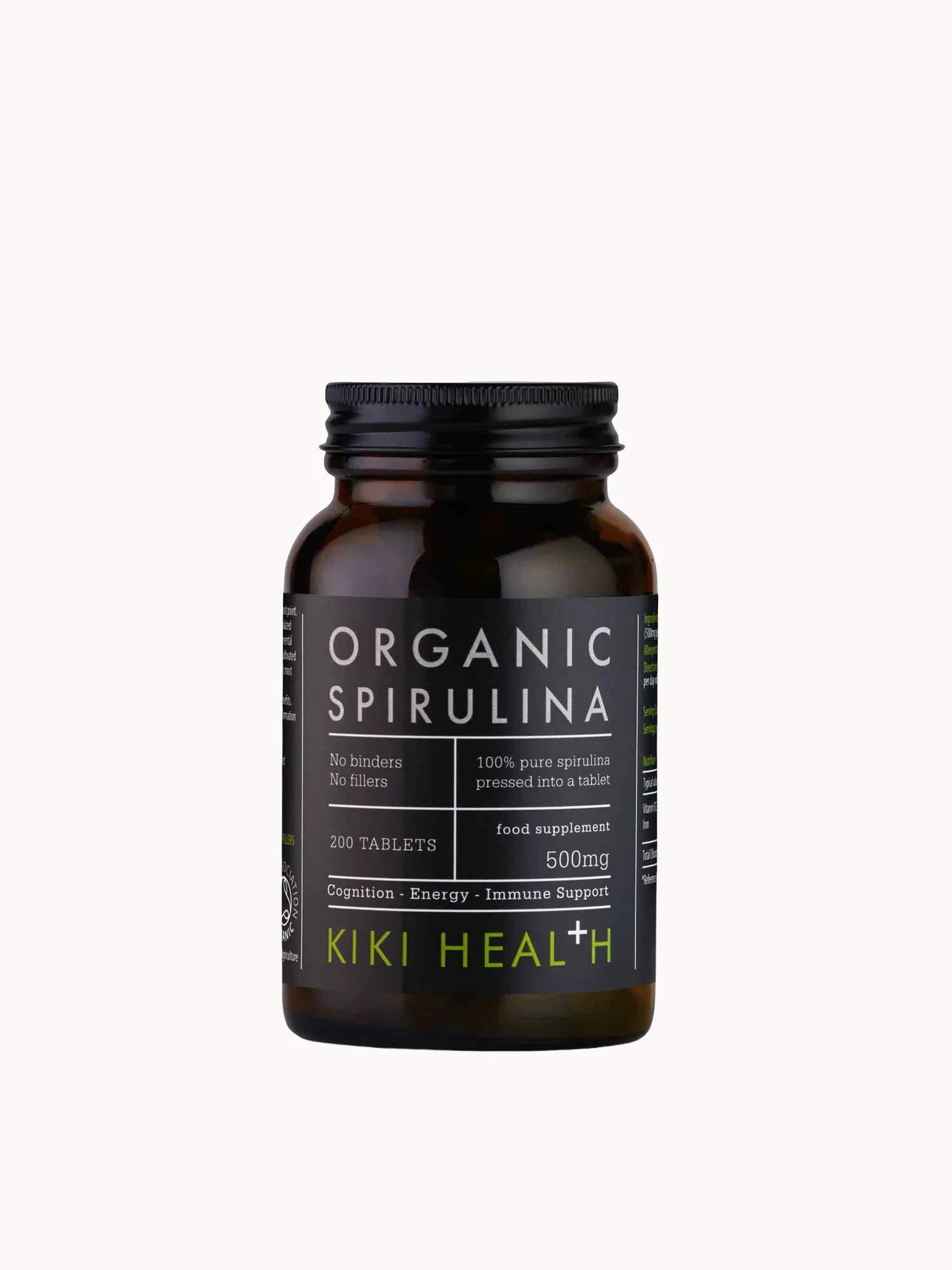 KIKI Health Organic Spirulina Tablets (200 Tablets)