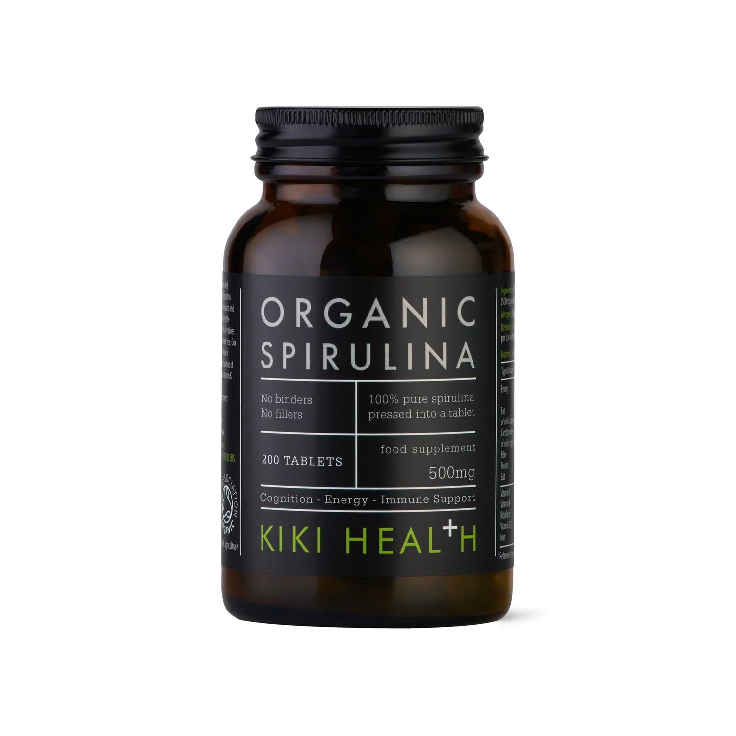KIKI Health Organic Spirulina Tablets (200 Tablets)