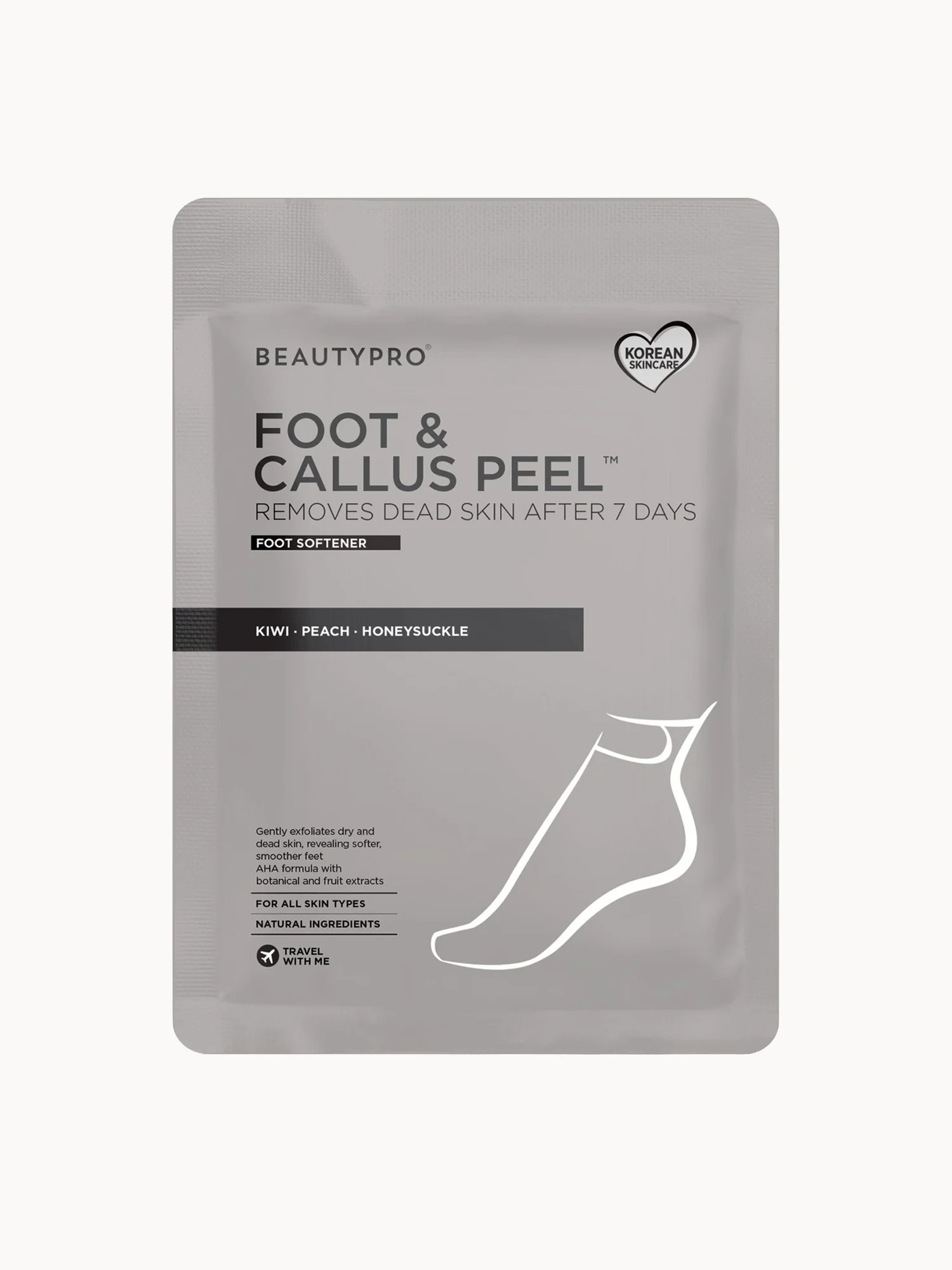 BEAUTYPRO Foot and Callus Peel with over 17 Botanical and Fruit Extracts (1 Pair)